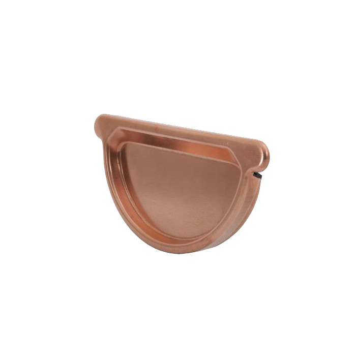 Заглушка желоба универсальная, медь, d-150 мм, Aquasystem