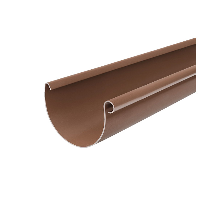 Желоб водосточный, пвх, L-4 м, d-100 мм, коричневый, BRYZA