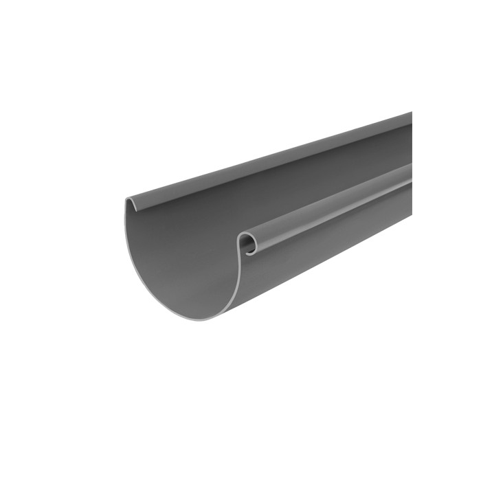 Желоб водосточный, пвх, L-3 м, d-125 мм, графит, BRYZA