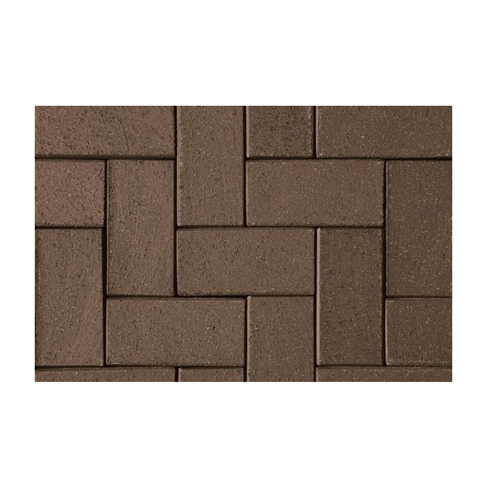 Тротуарная клинкерная брусчатка, Schwarz Braun 200х100х20 мм, ABC Klinkergruppe Brick