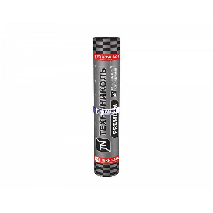 Материал кровельный Технониколь Техноэласт Титан SOLO ЭКМ базальт красный микс, 8х1