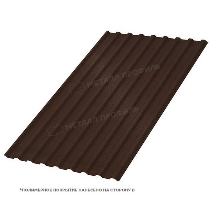 Профлист Металл Профиль МП-20 VALORI 0.5 мм Brown/Коричневый | B