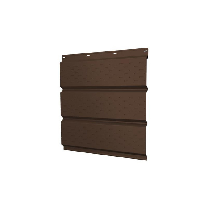 Софит металлический полная перфорация 0,5 Satin Мatt RAL8017 шоколад