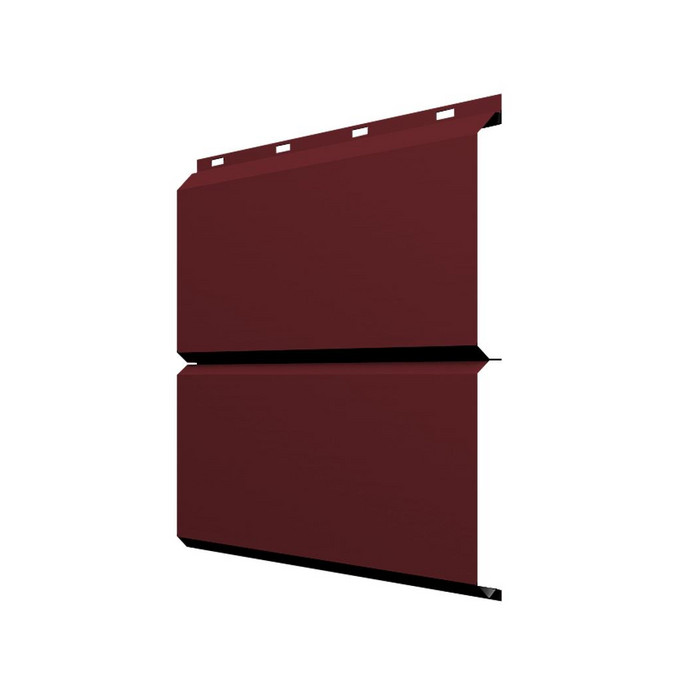 Софит ЭкоБрус без перфорации 0,345 Grand Line 0,45 PE RAL3005 красное вино