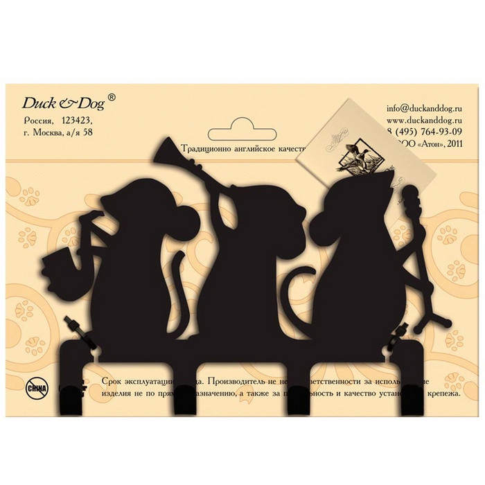 Крючок четырехрожковый Duck & Dog №4-01 Оркестр