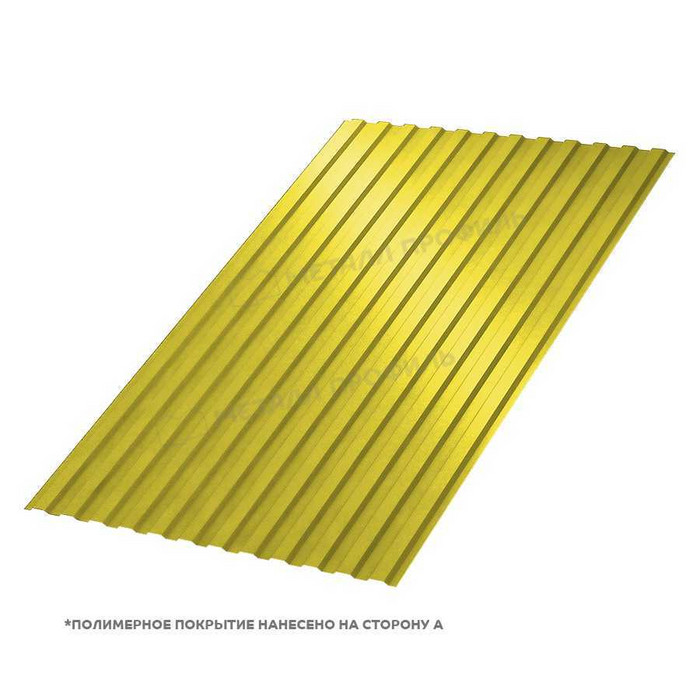Профлист Металл Профиль МП-10 0,5 NormanMP RAL 1018 Желтый цинк | B