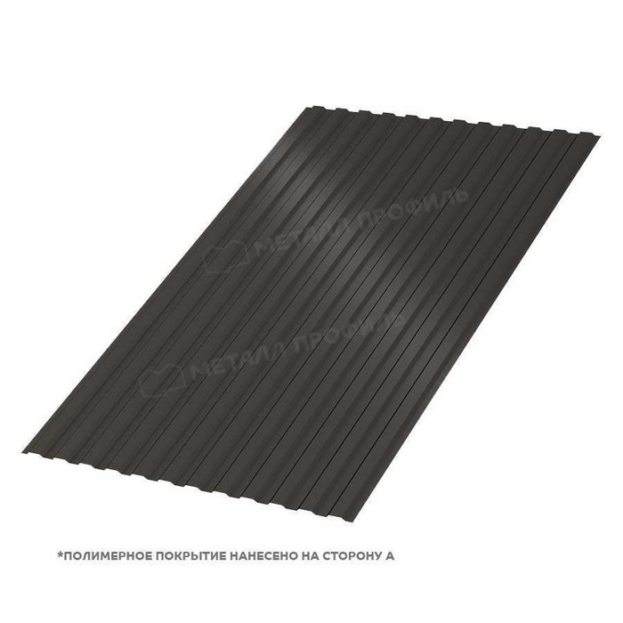 Профлист Металл Профиль МП-10 0,45 VikingMP® RR 32 Темно-коричневый | B